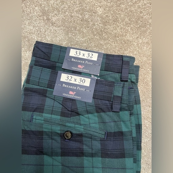 NWT Vineyard Vines Men’s Blackwatch Breaker Pant Charleston Green,Multiple Sizes - Picture 9 of 9